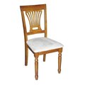Wooden Imports Furniture Llc Wooden Imports PLV09-CC-SABR 2 Parfait Chair with Cushion Seat - Saddle Brown PVC-SBR-C